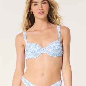 Hollister Floral Blue Women's Bikini Set